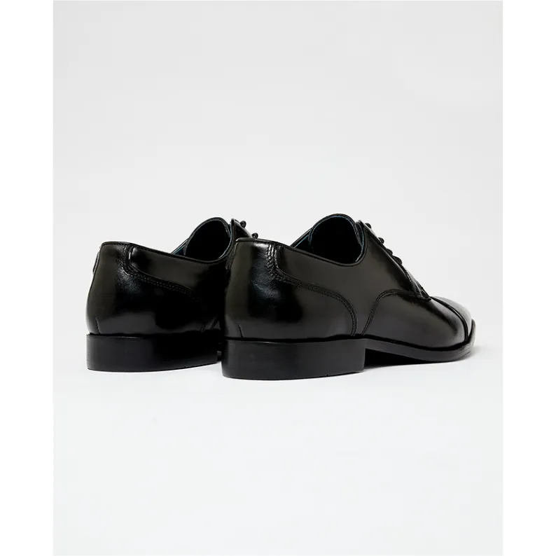 Remus Uomo Mens's Bonuci Leather Derby Shoe Black