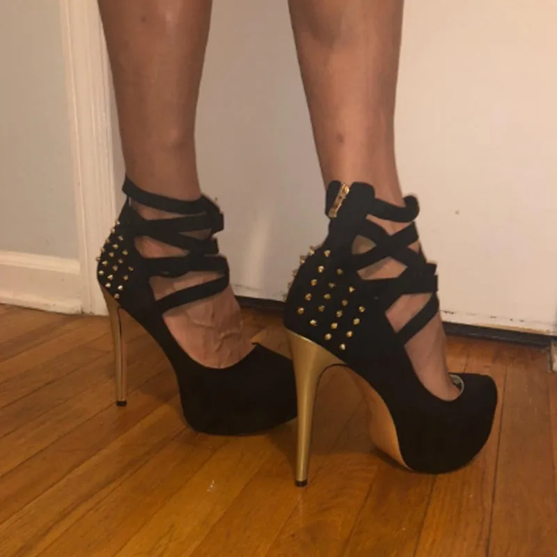 Strappy High Heel Pumps