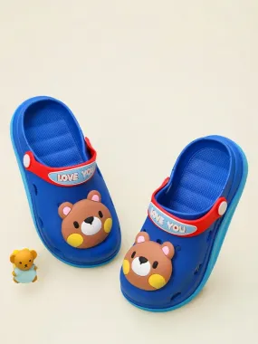 Stylish 3D Bear Clogs for Boys