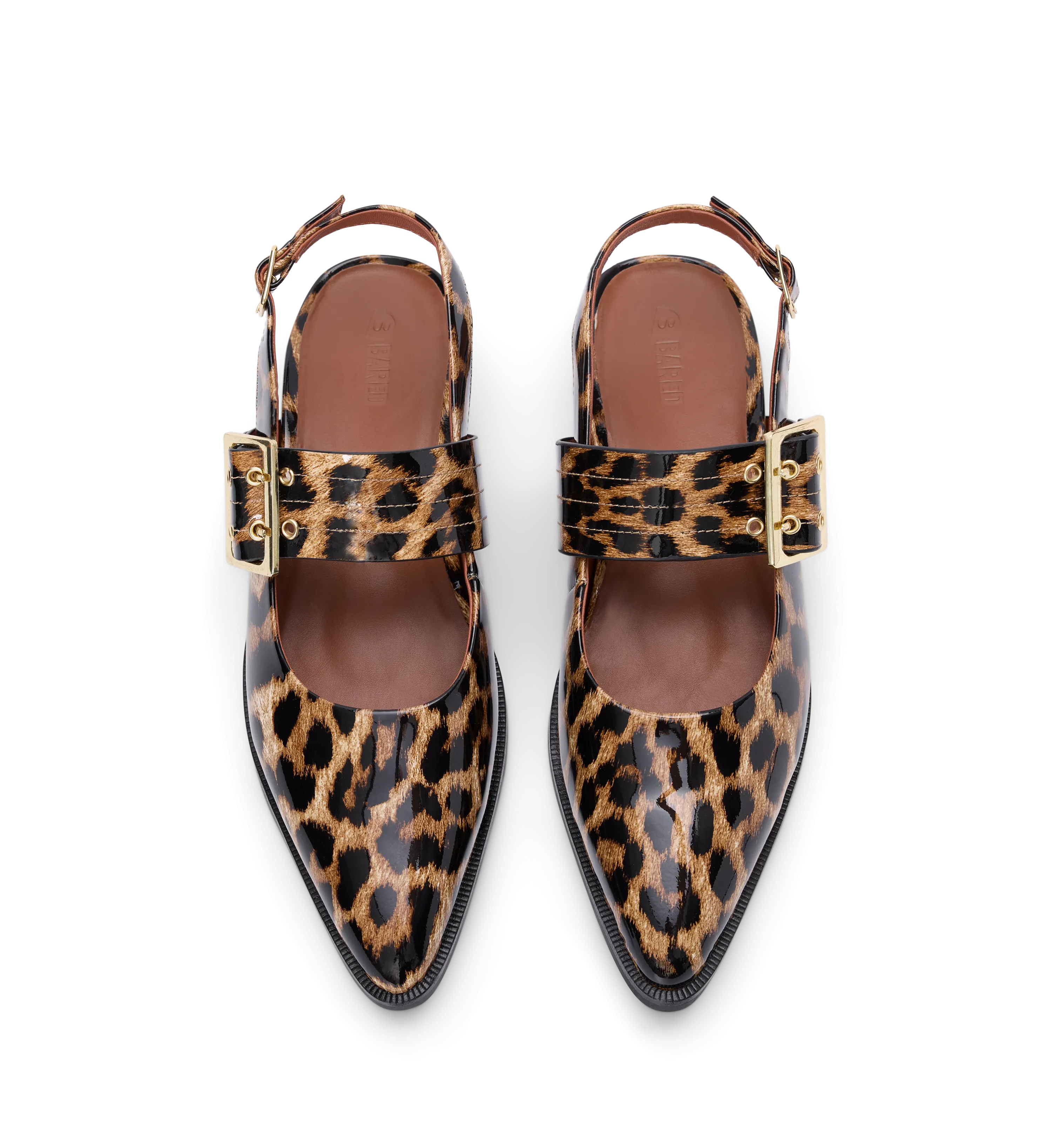 Sunbeam Leopard Patent Leather Flats