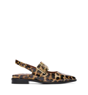 Sunbeam Leopard Patent Leather Flats