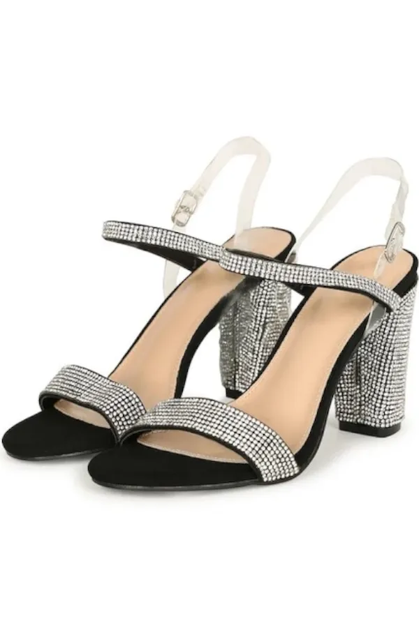 Talla 20 Rhinestone Heel Sandals