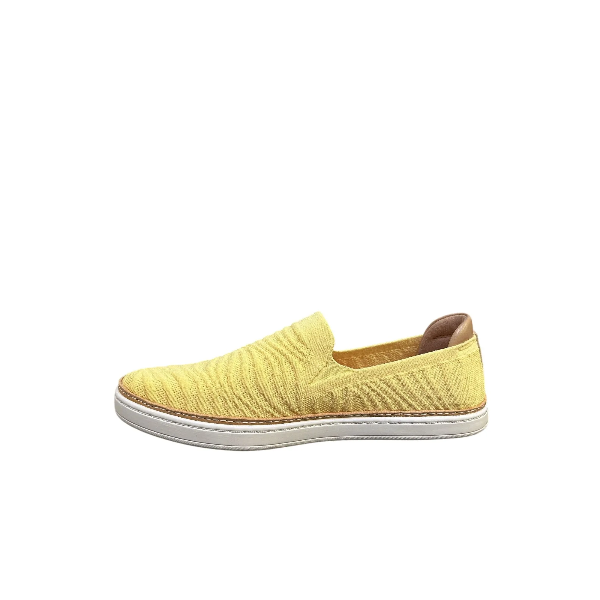 Ugg Sammy Yellow & White Slip-On Shoes w/Knit Upper Size 9