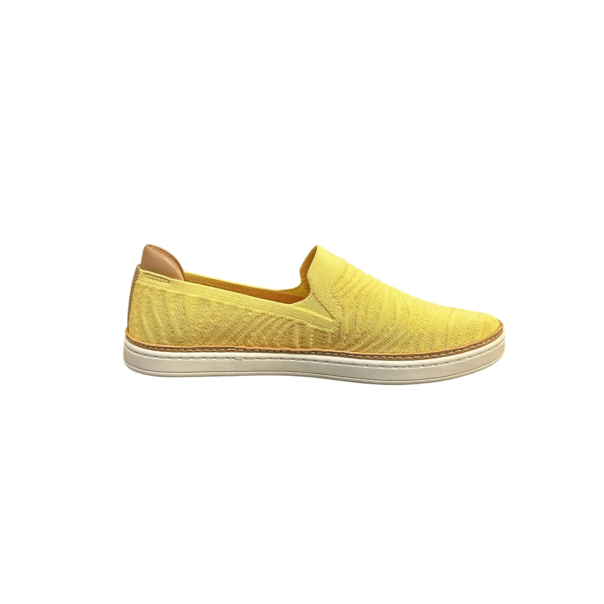Ugg Sammy Yellow & White Slip-On Shoes w/Knit Upper Size 9