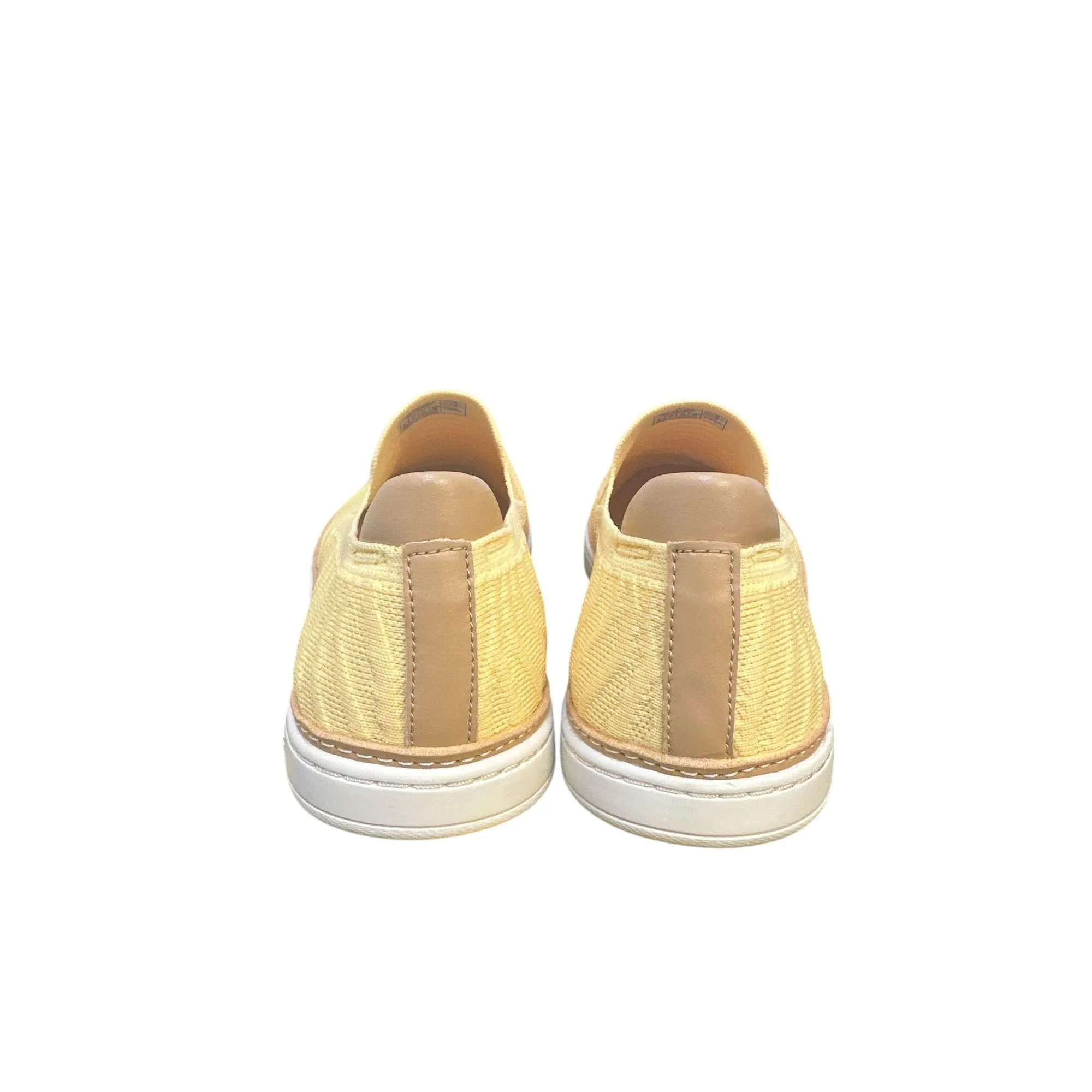Ugg Sammy Yellow & White Slip-On Shoes w/Knit Upper Size 9