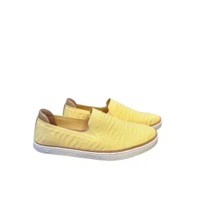 Ugg Sammy Yellow & White Slip-On Shoes w/Knit Upper Size 9