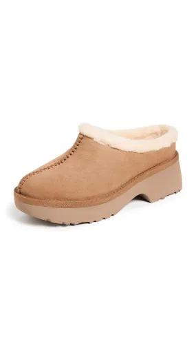 UGG Women's New Heights Cozy Clog, Chestnut, 9