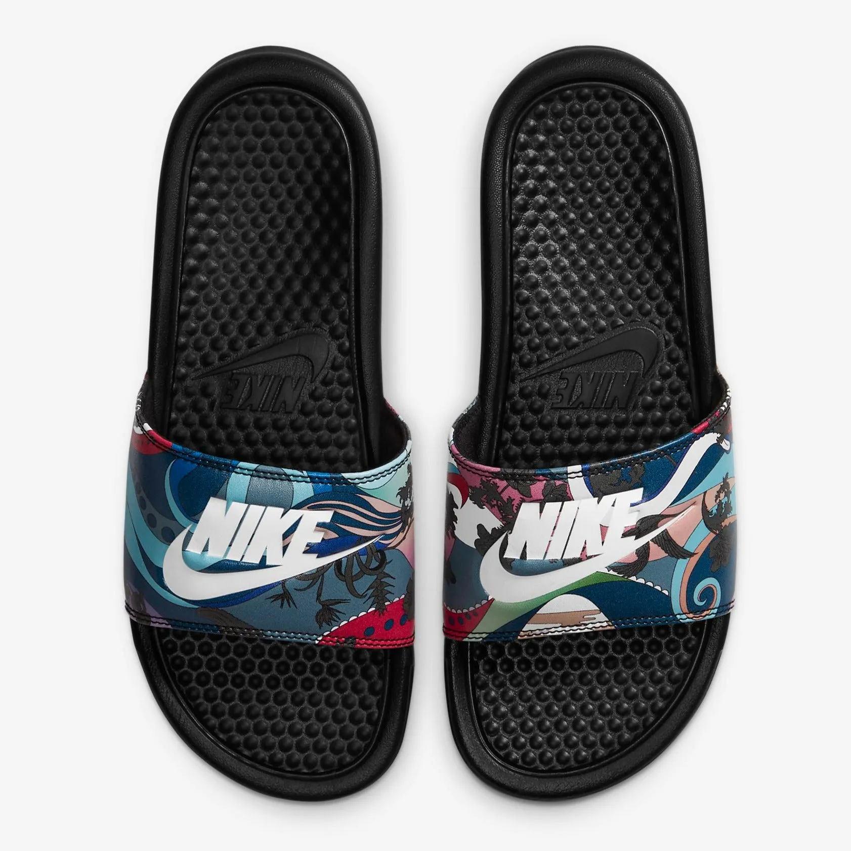 Women's Nike Benassi JDI Print (Multcolor /Black / White)(618919-039)