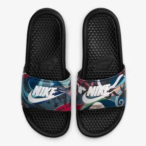 Women's Nike Benassi JDI Print (Multcolor /Black / White)(618919-039)